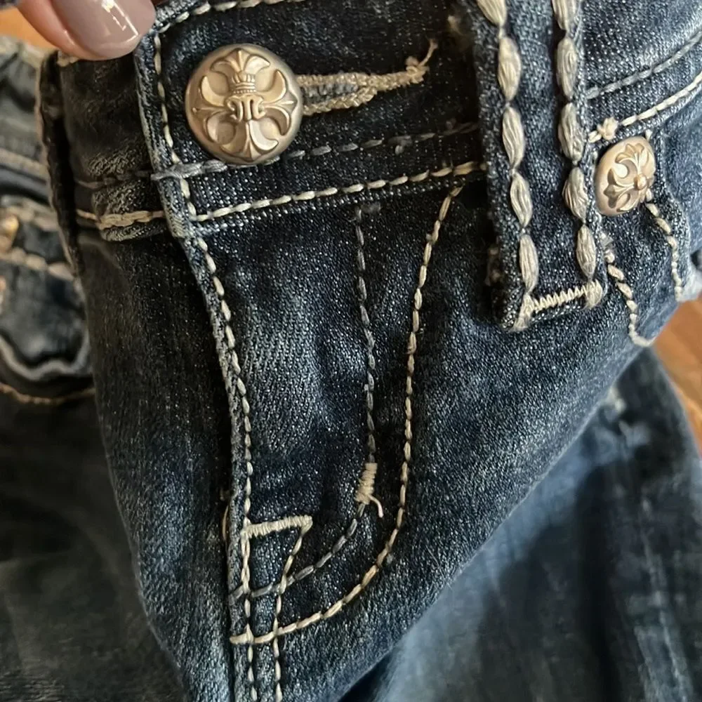 Miss Me Girls Jeans 10 Denim Capris